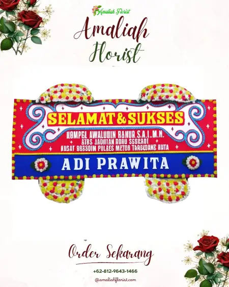Papan Bunga Ucapan Selamat Bedoho